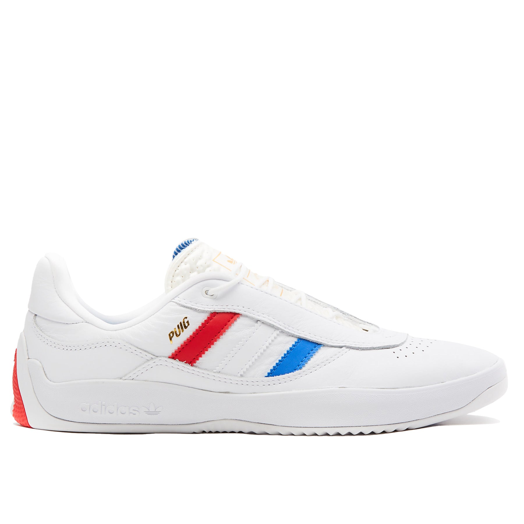Adidas PUIG Skateboard Shoes White Blue Bird | KCDC Skateshop Adidas PUIG Skateboard Shoes White Blue Bird | KCDC Skateshop