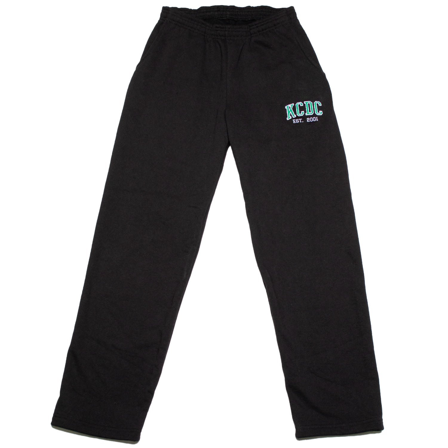 KCDC Varsity Straight Leg Sweatpants - Black