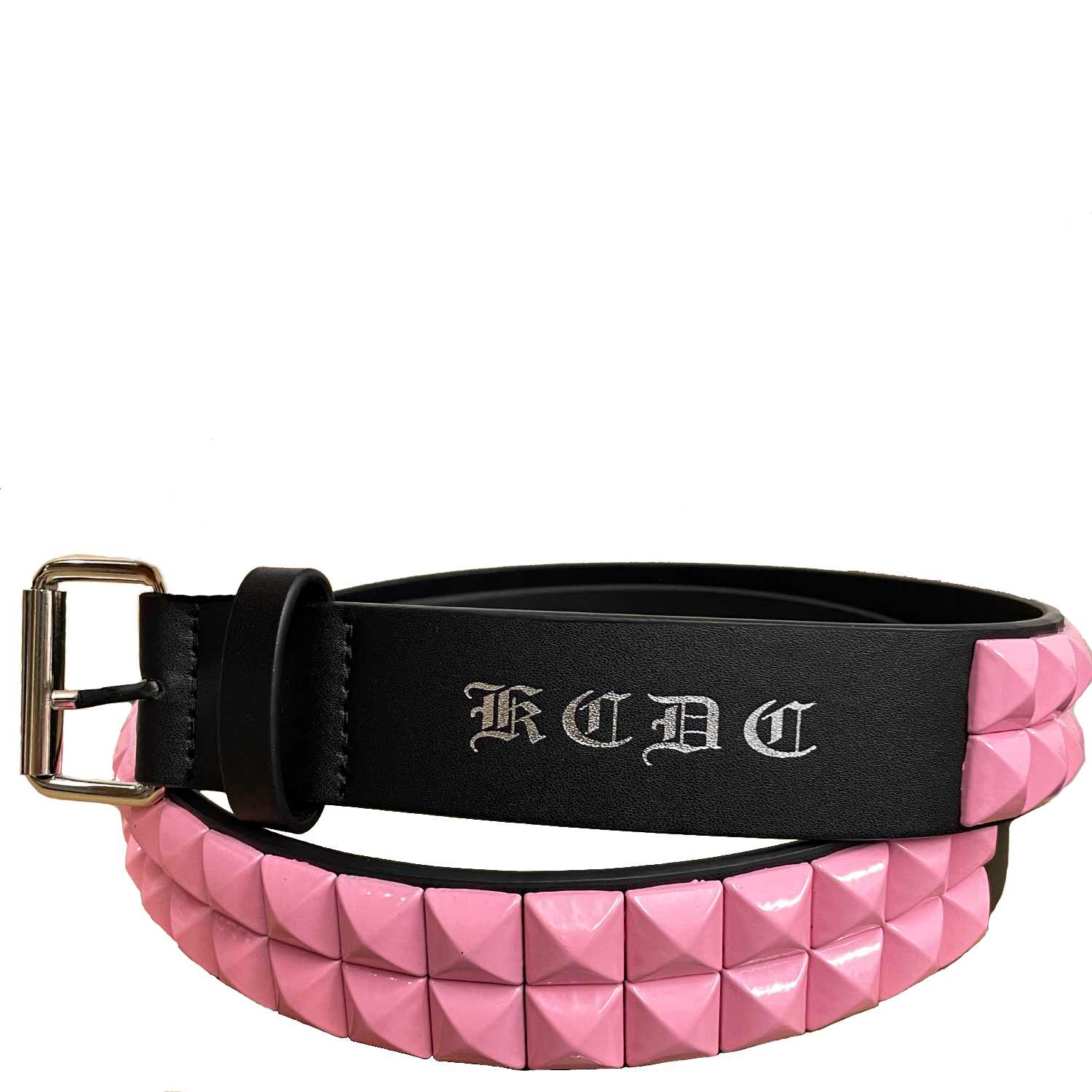 Loosey x KCDC Studded Belt - Black/Pink