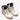 Human recreational services distressed white leather sneaker with black top leather detailing on tongue, white laces, and white sole.