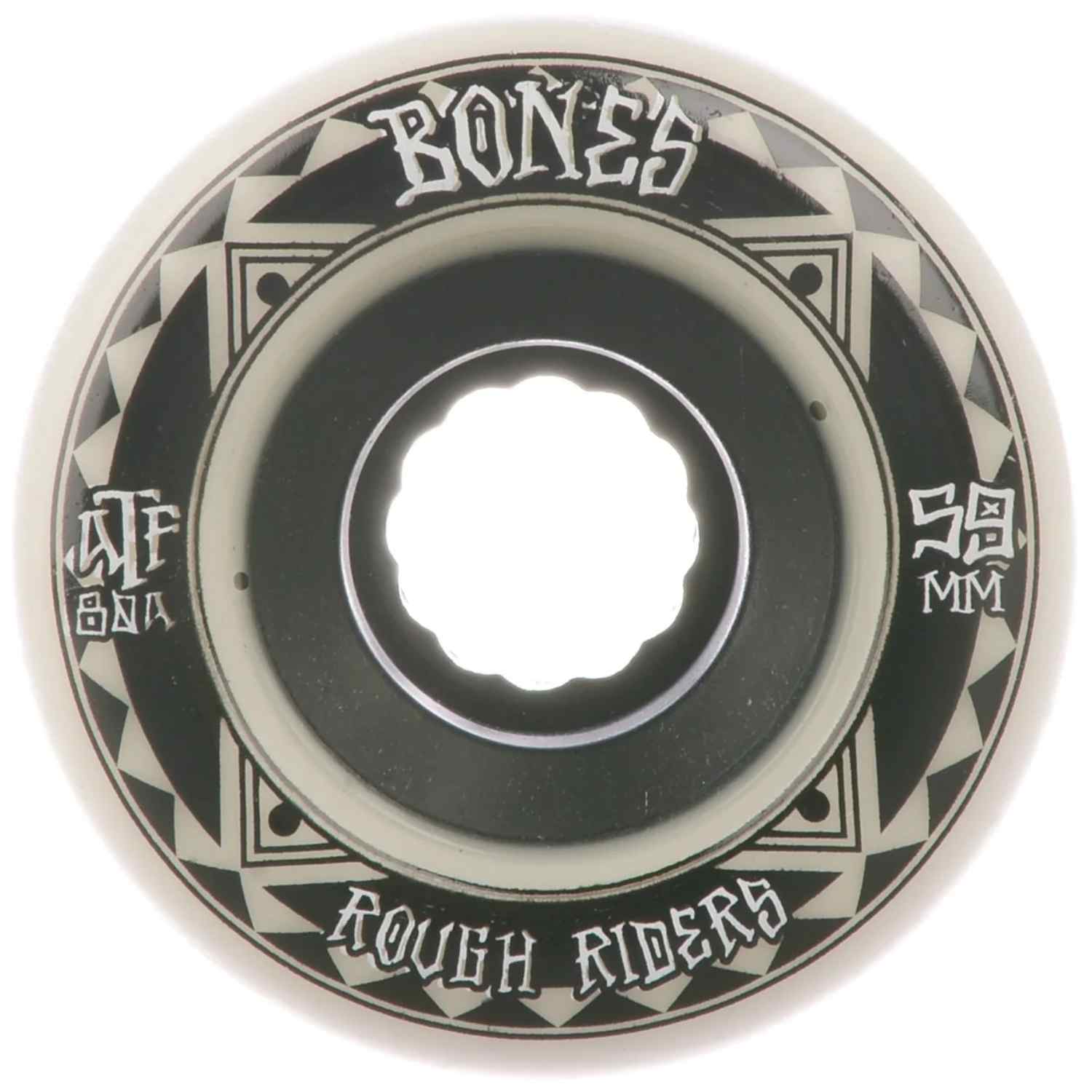 Bones - Rough Riders Runners - White - 59mm - 85A