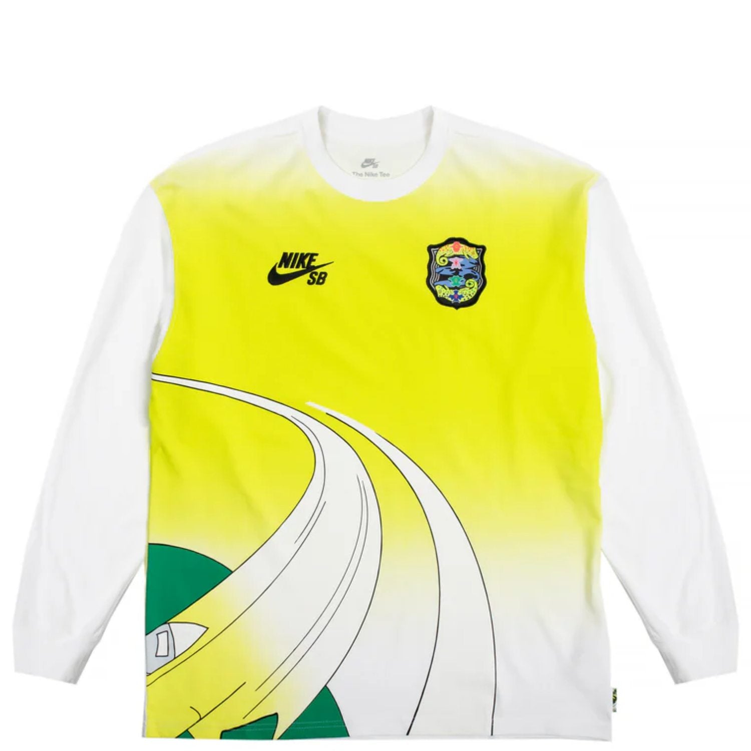 Nike SB – Agnostic Olympics Long Sleeve Tee – White/Yellow HF0035