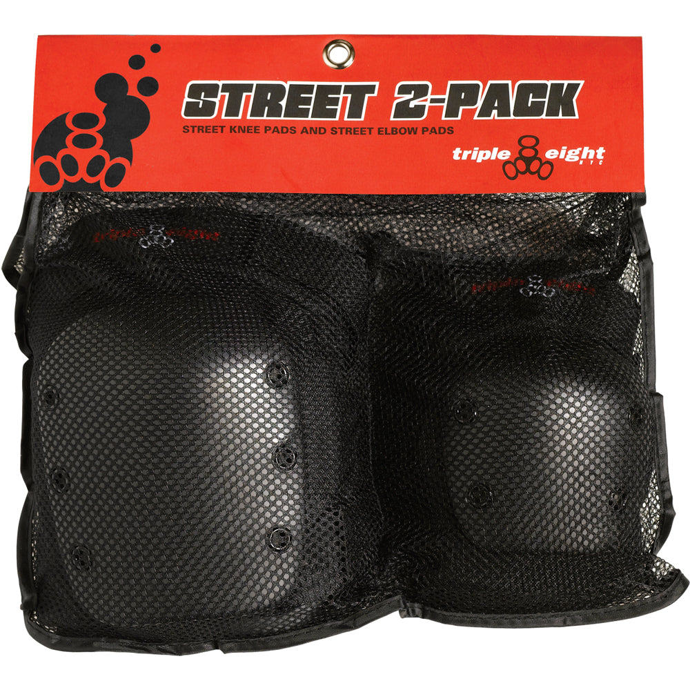 Triple 8 Protective Pads - Street 2 Pack - (Knee/Elbow)