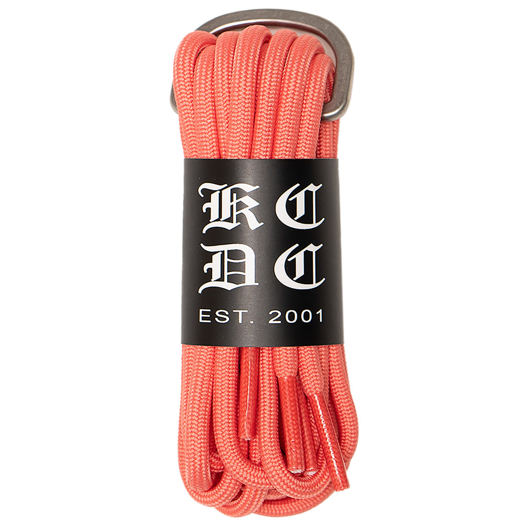 Peachy Pink round shoelaces