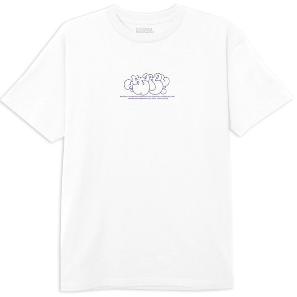 5Boro SP-ONE Bubble Tee - White/Violet - KCDC Skateshop