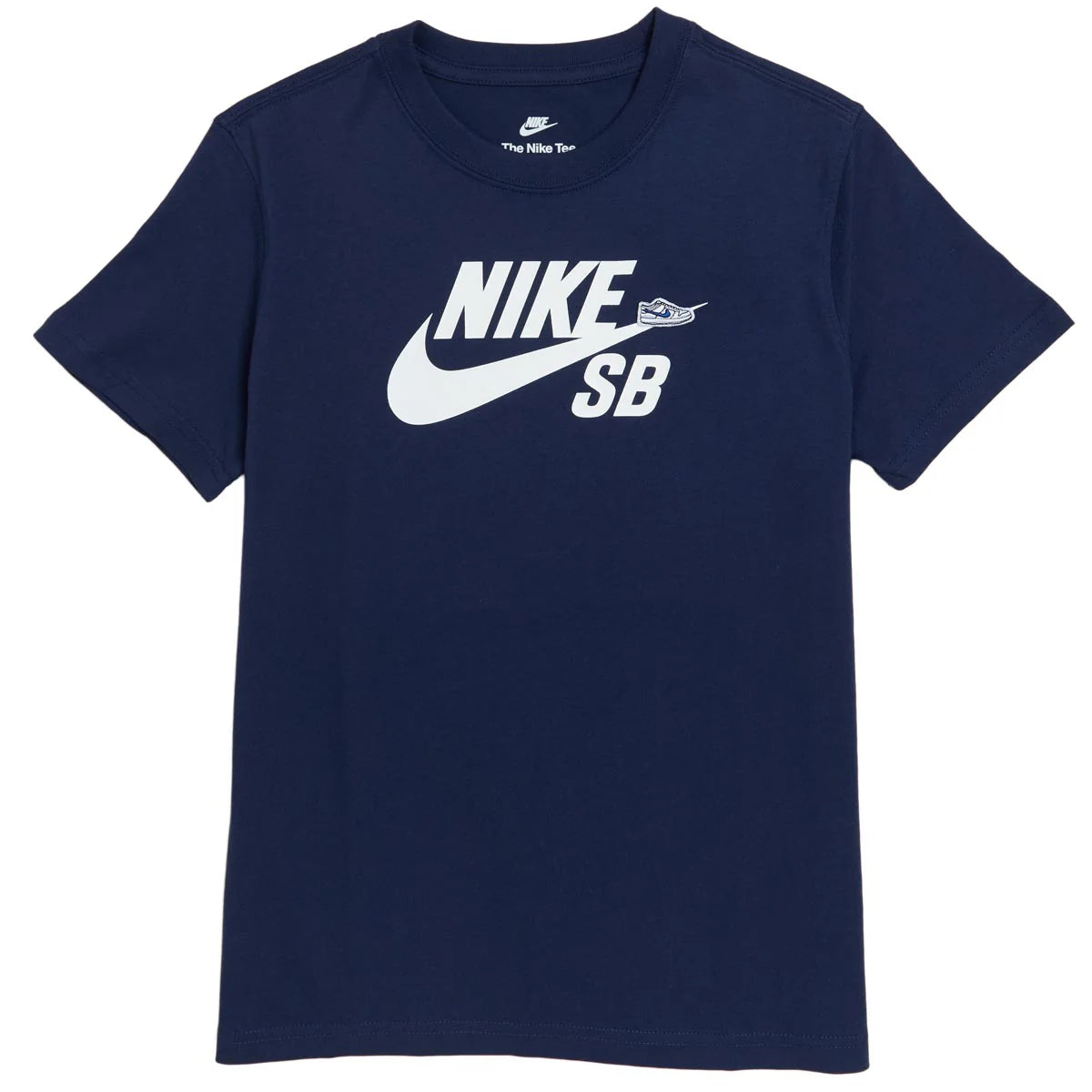 Nike SB - Big Kids' SB Logo Tee - FN9673-444 Navy Blue Youth Sizes