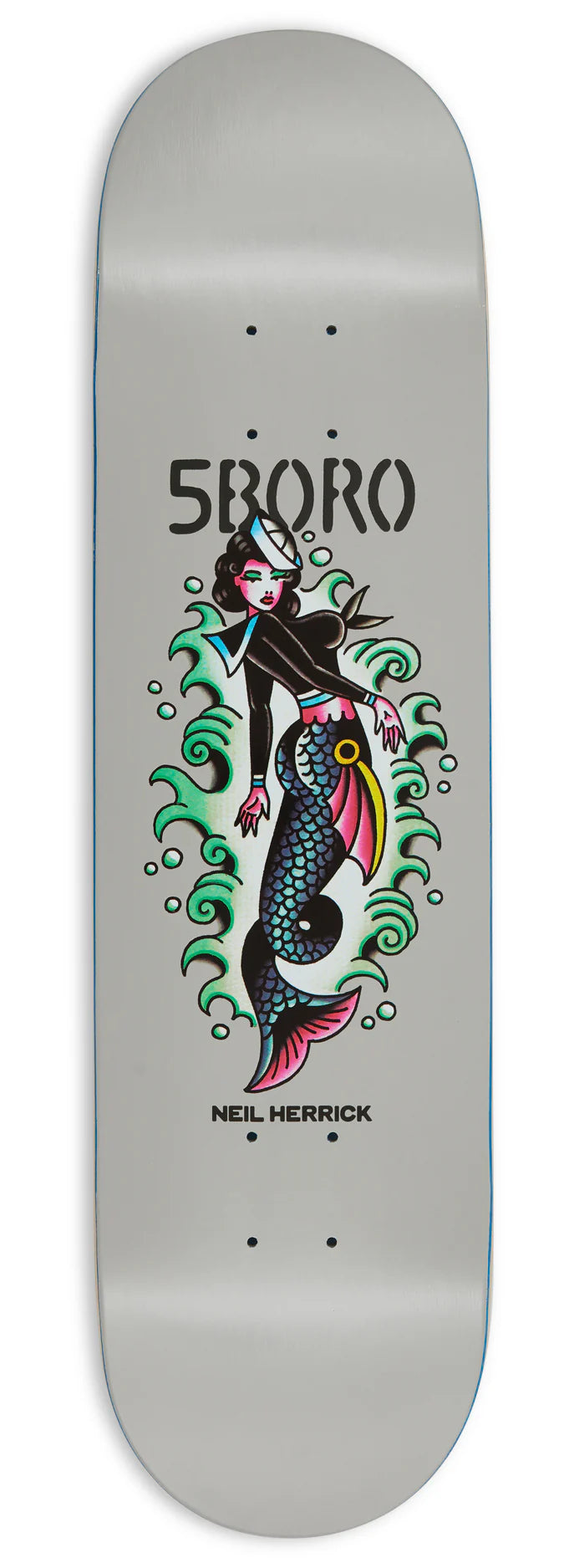 5Boro Skateboards Deck - Mermaid - Neil Herrick - 8.5