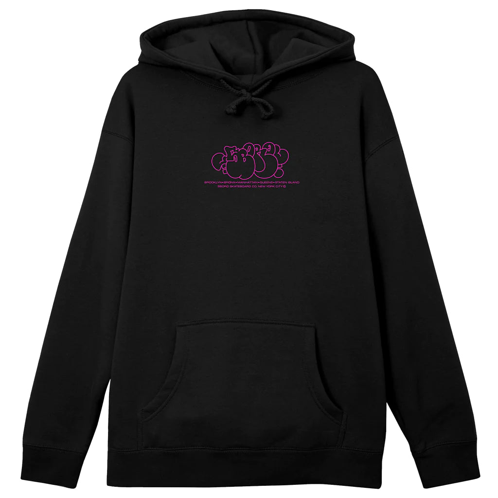 5Boro Bubble Hood - Black/Pink