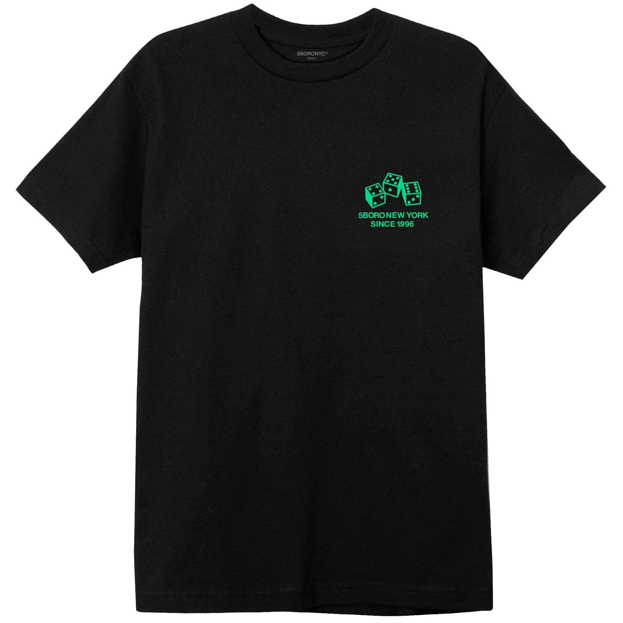 5Boro - 4-5-6 Dice Tee - Black/Green