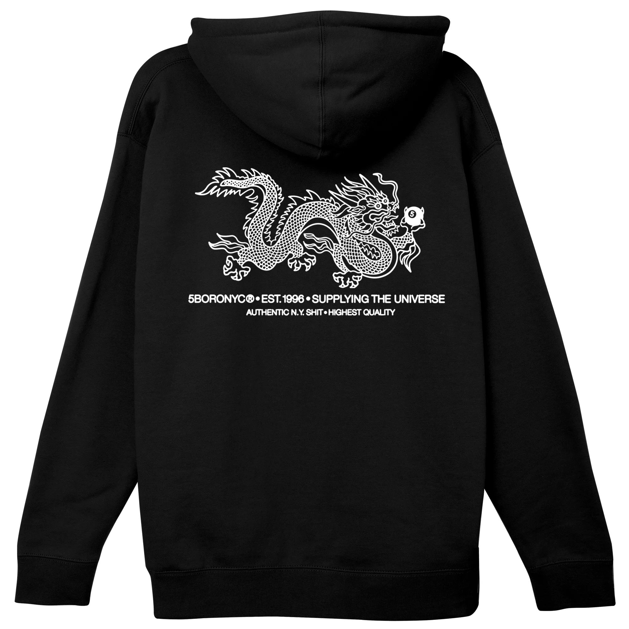 5Boro - Supply Dragon Hoody - Black/White