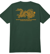 5Boro - Dragon Supply Tee - Forest Green/Gold Yellow