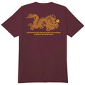 5Boro - Dragon Supply Tee - Burgundy/Gold Yellow