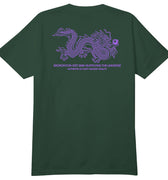 5Boro - Dragon Supply Tee - Forest Green/Lavender