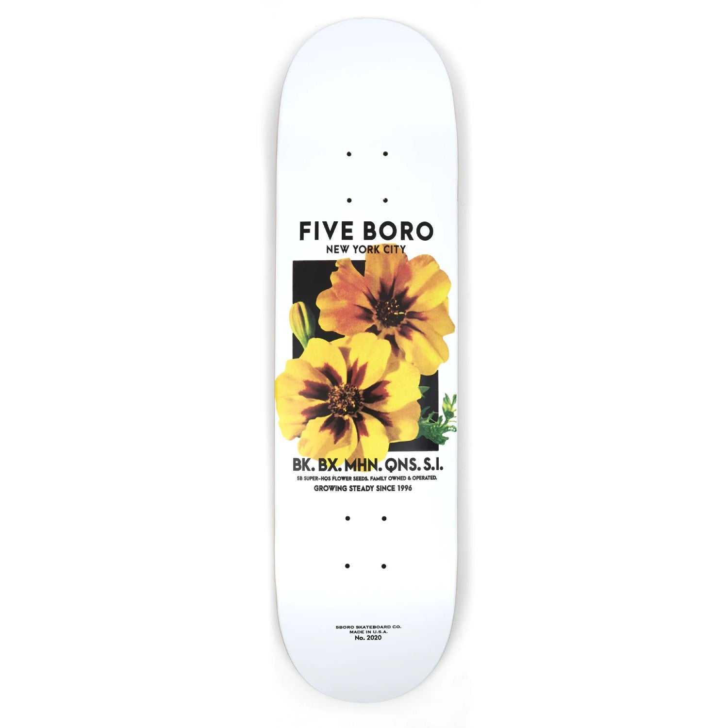 5Boro Deck - Flower Yellow - 8.25