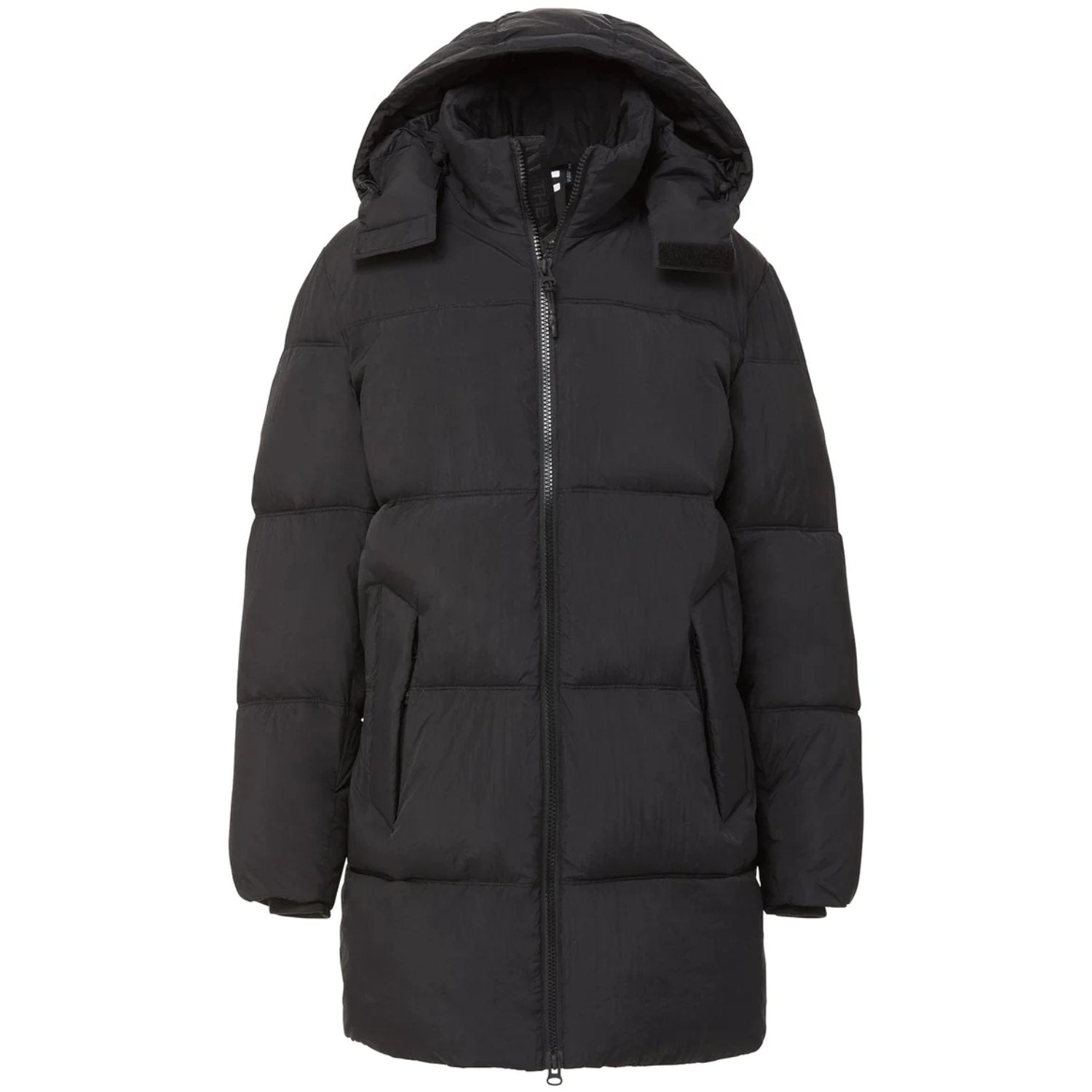 The Very Warm - Long Puffer Jacket - Black Polyfilled