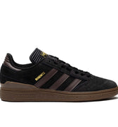  The adidas Action Sports and Dennis Busenitz partnership transforms the Copa Mundial football boot into reliable skate shoes, featuring a sturdy upper, cupsole construction, Geofit collar, brown gum sole, brown adidas stripes and heel detail, and black suede, ideal for Dennis' versatile skateboarding style.