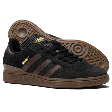  The adidas Action Sports and Dennis Busenitz partnership transforms the Copa Mundial football boot into reliable skate shoes, featuring a sturdy upper, cupsole construction, Geofit collar, brown gum sole, brown adidas stripes and heel detail, and black suede, ideal for Dennis' versatile skateboarding style.