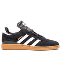 Adidas - Busenitz - Black suede shoe with white stripes and brown gum sole