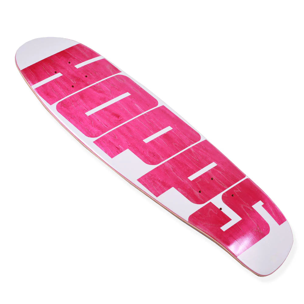 Hopps Skateboarding Deck - Bighopps Knockout Cruiser - White - 8.0