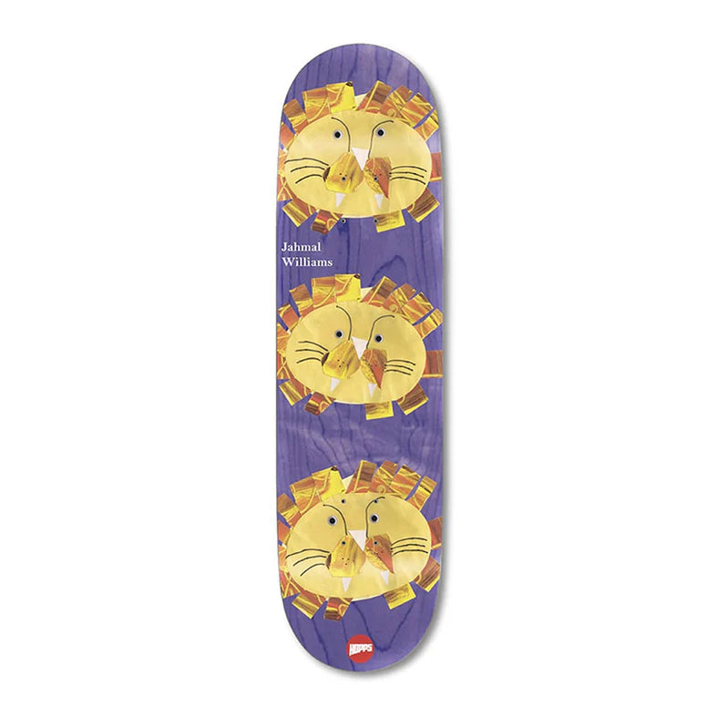 Hopps Skateboarding Deck - 3 LIONS - KID&#39;S SIZE DECK - 7.25