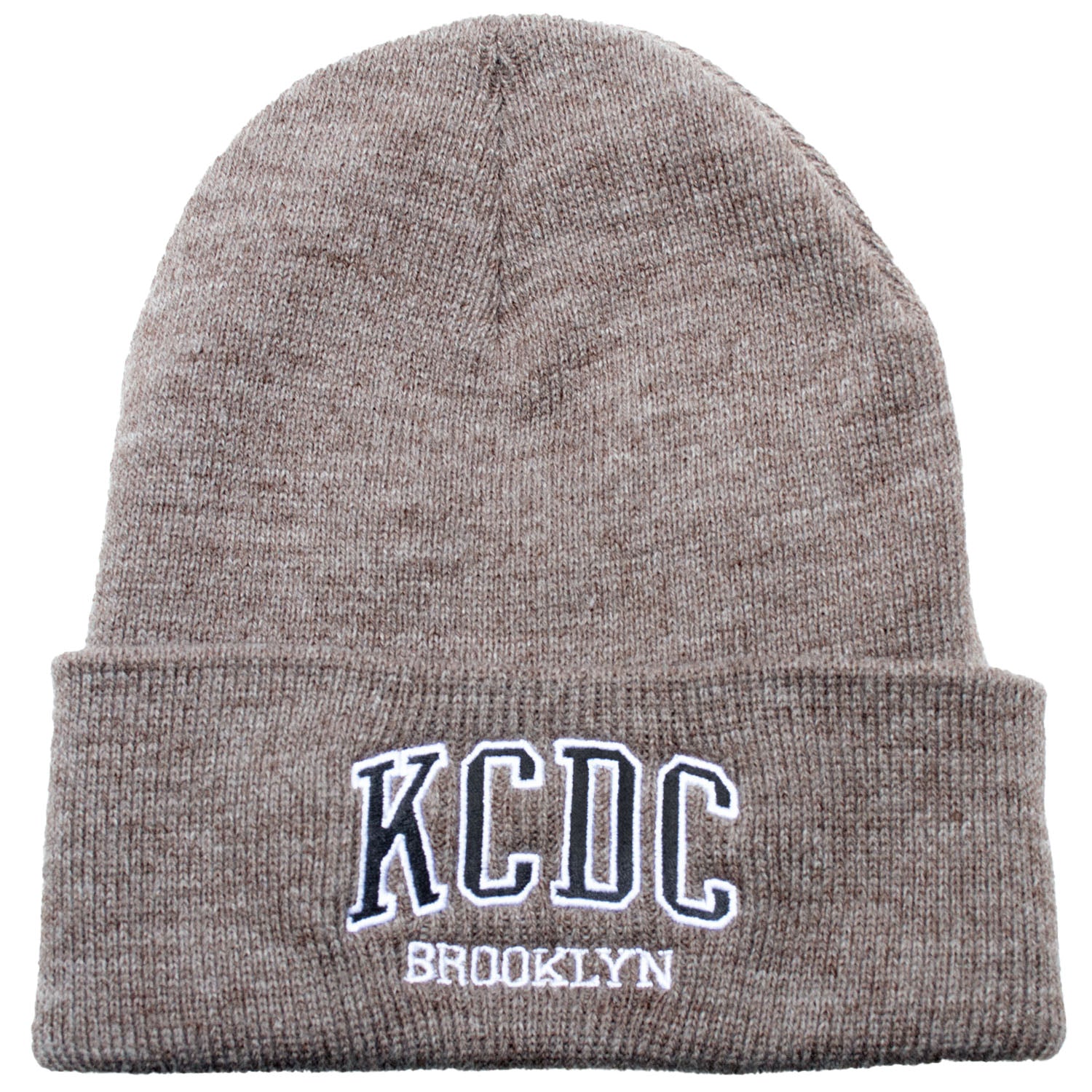 KCDC Varsity Cuff Beanie - Brown Heather