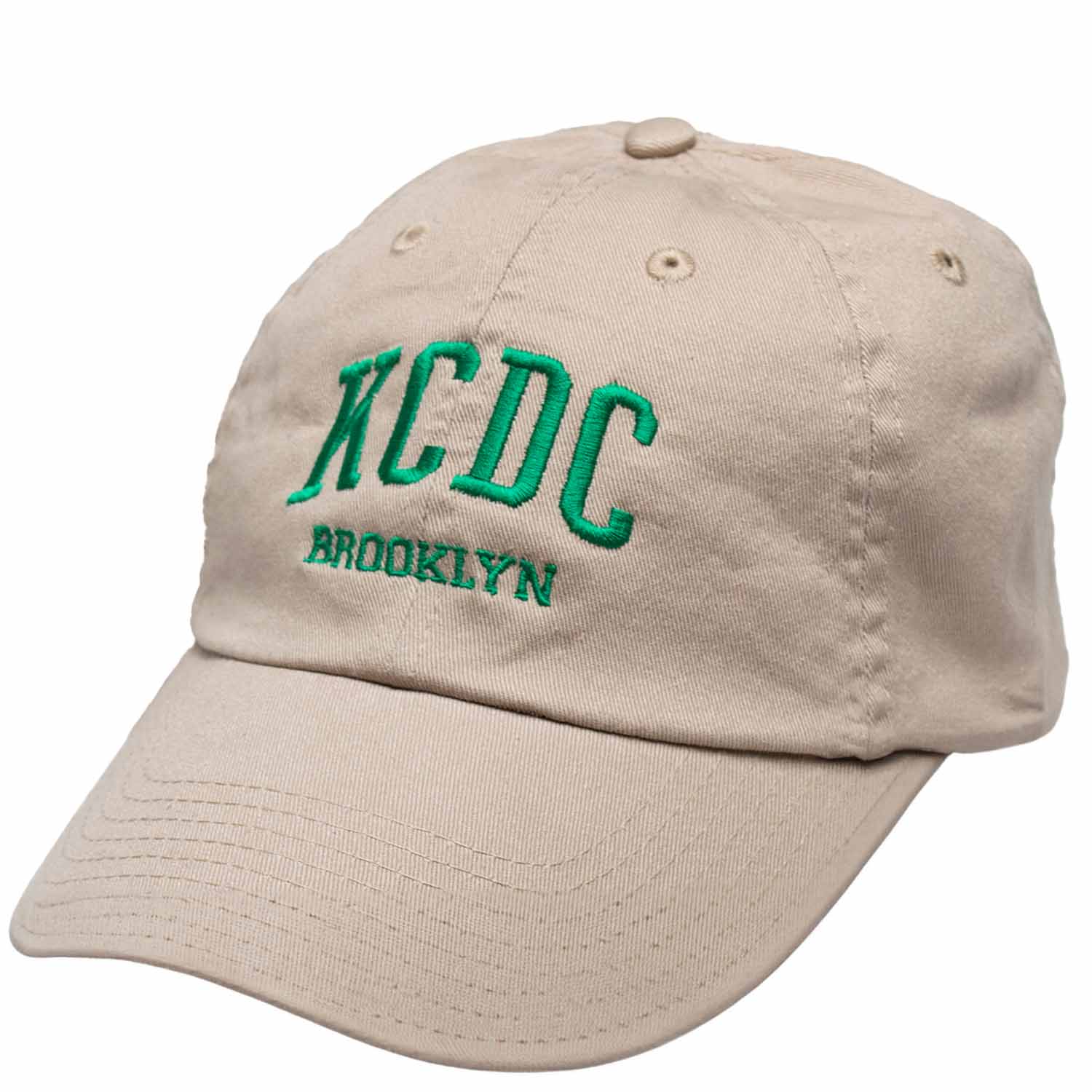 KCDC Varsity Bio-Washed Classic Dad Hat - Khaki