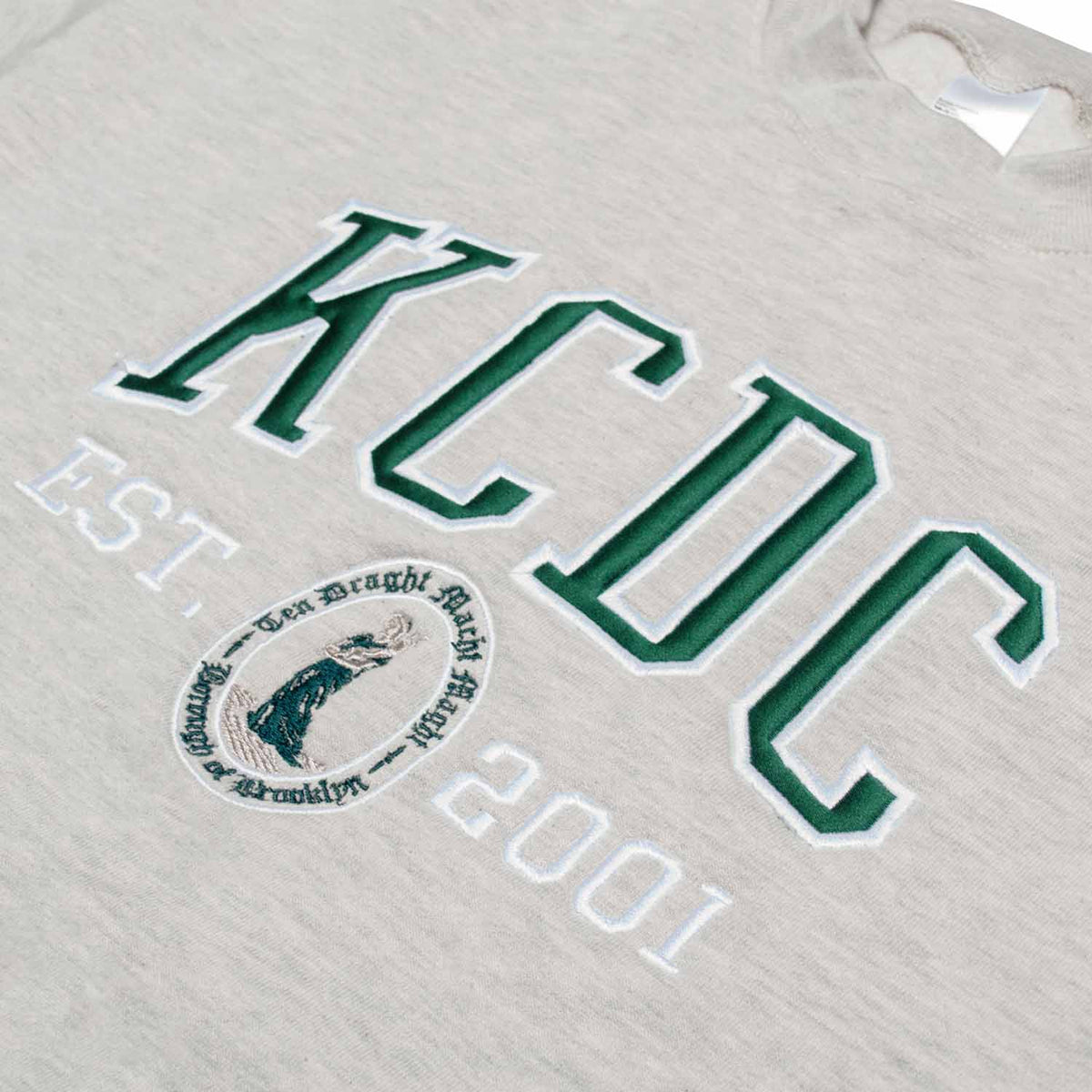 KCDC Varsity Midweight Crew Sweatshirt - Ecru