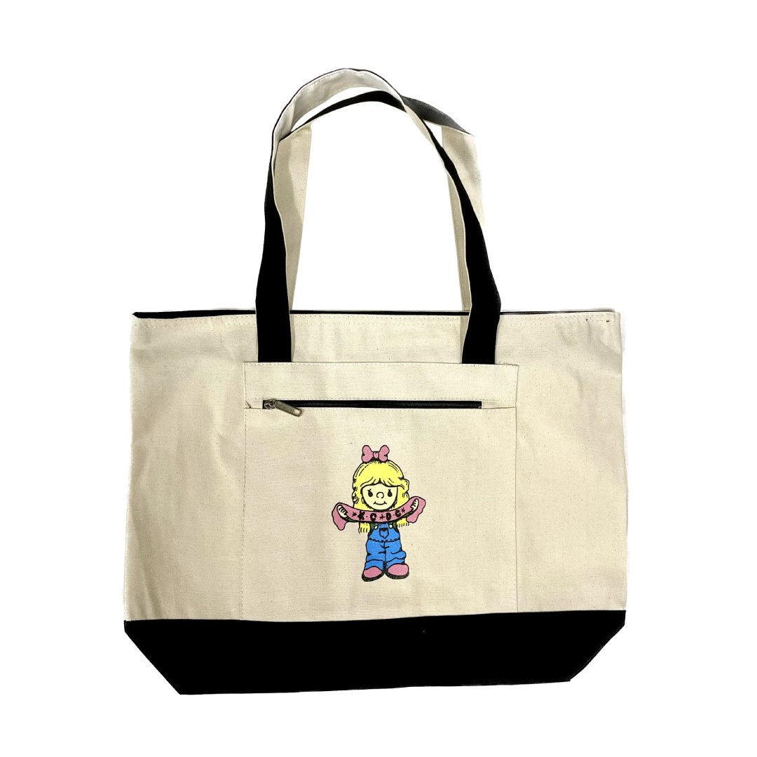 Canvas Tote Bags with Zipper, Heavy Canvas Zippered Tote Bag