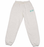 KCDC Varsity Midweight Fleece Wide Sweatpants - Ecru