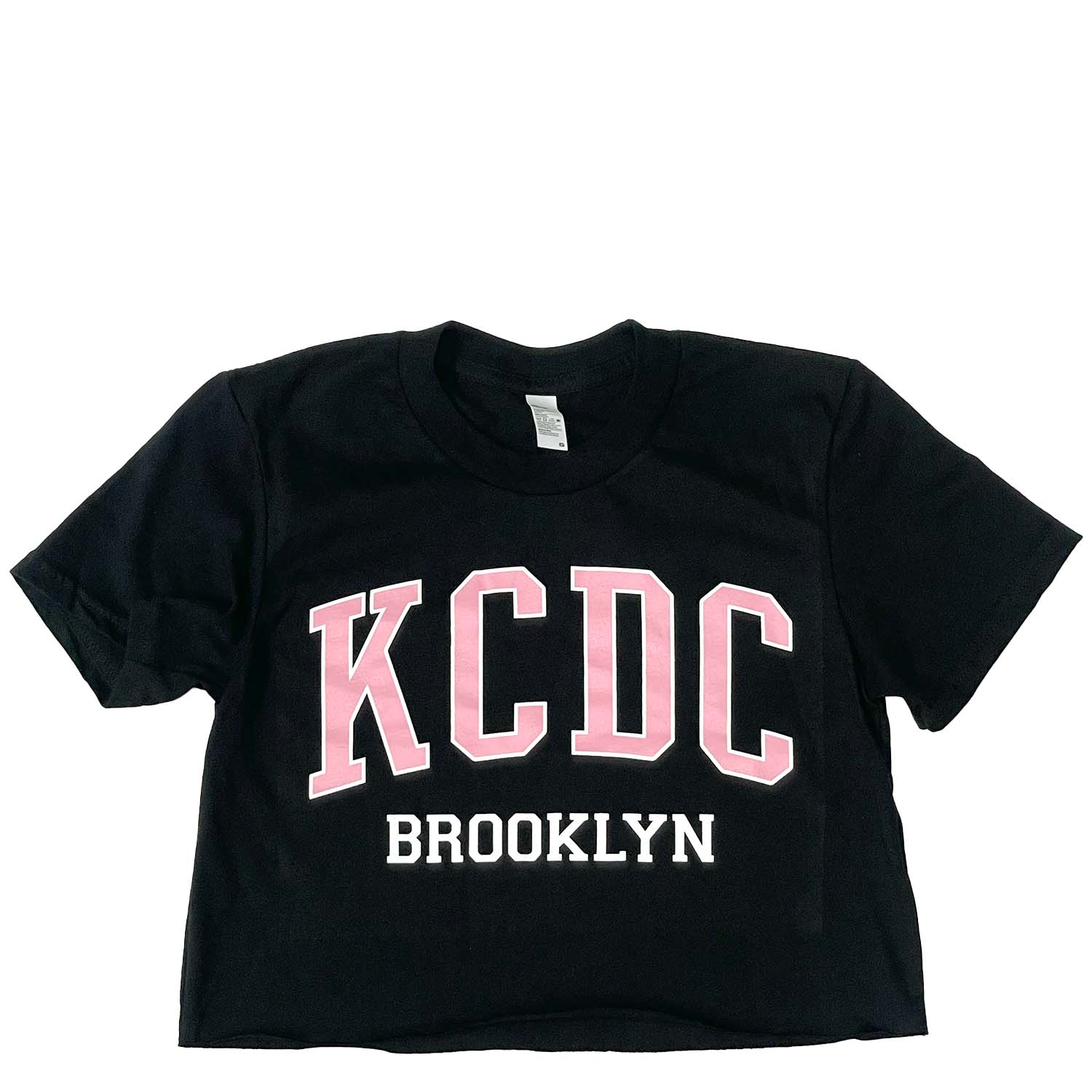 KCDC - Varsity Fine Jersey Short Sleeve - Crop Tee - Black