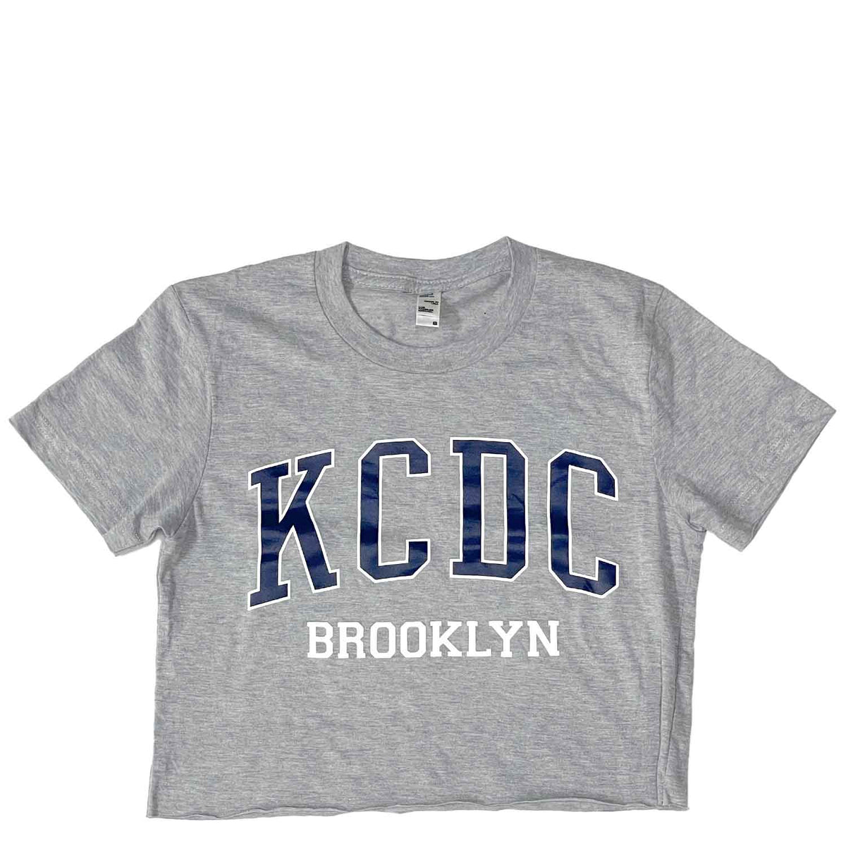 KCDC - Varsity Fine Jersey Short Sleeve - Crop Tee - Heather Grey