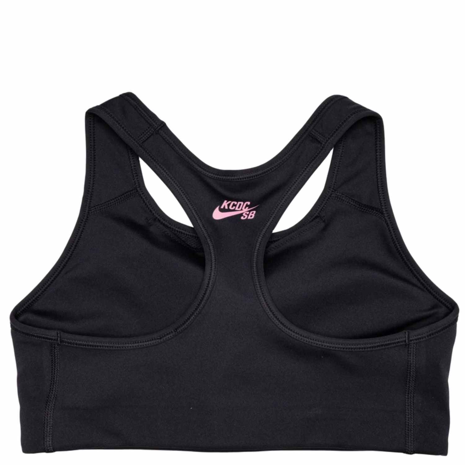 Nike, Dri-FIT Swoosh Sports Bra - Black/Grey/White