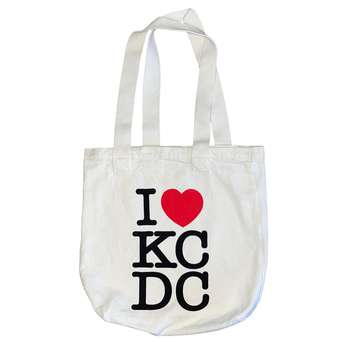 KCDC - I Heart KCDC Tote Bag - White