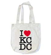 KCDC - I Heart KCDC Tote Bag - White