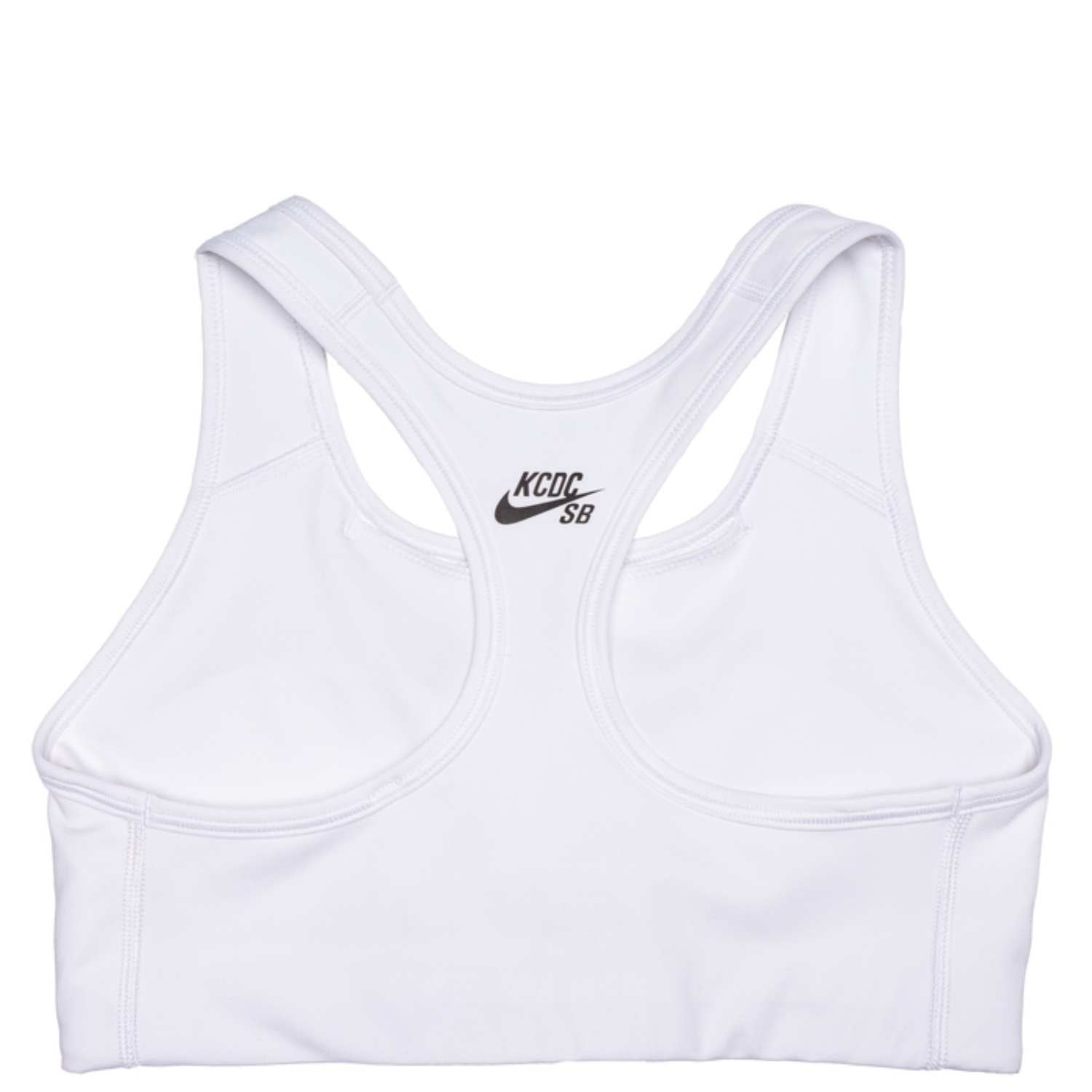 Nike, Dri-FIT Swoosh Sports Bra - Black/Grey/White
