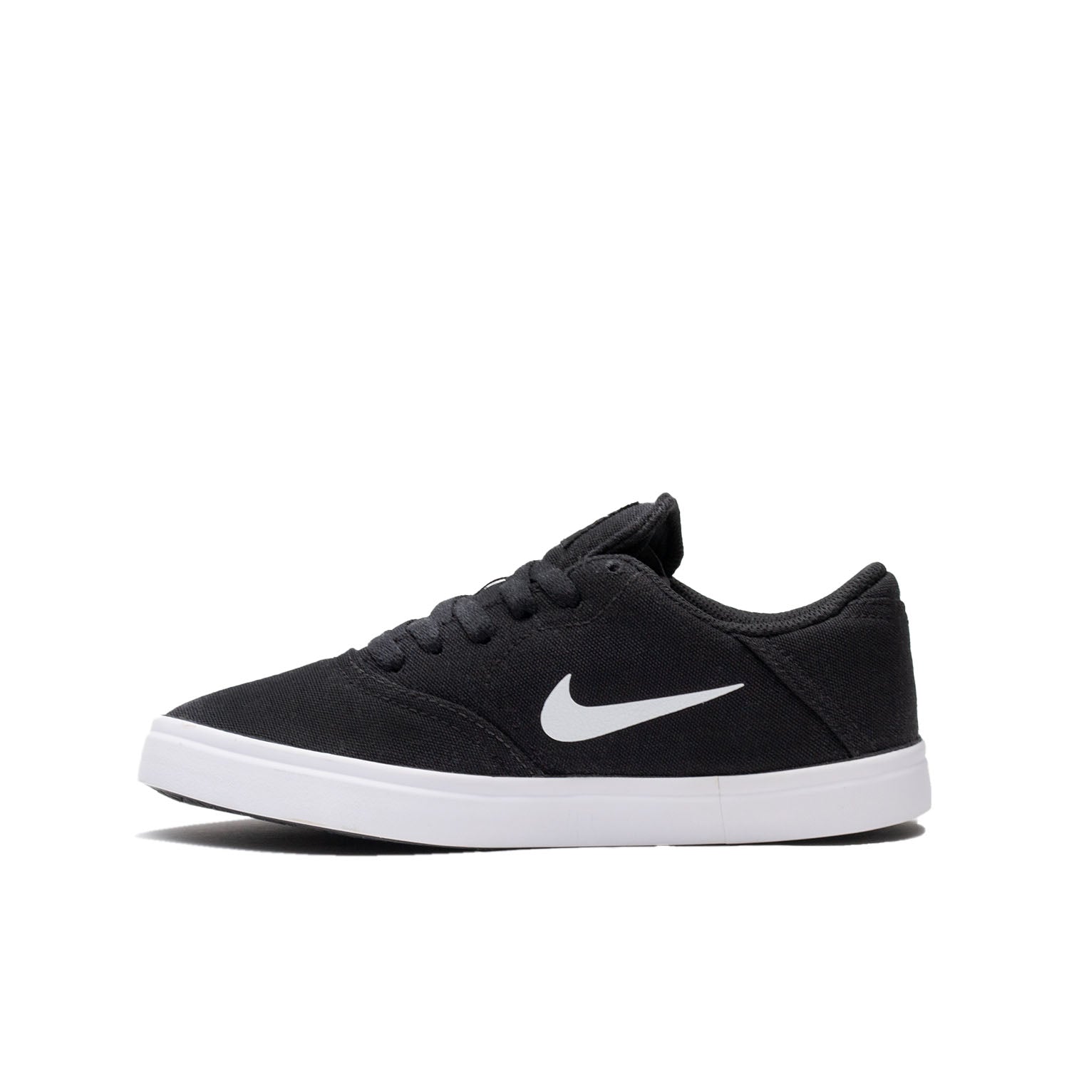 Nike SB - Check Canvas (Grade School) - 905373-003 Black with white sole youth skate shoe footwear