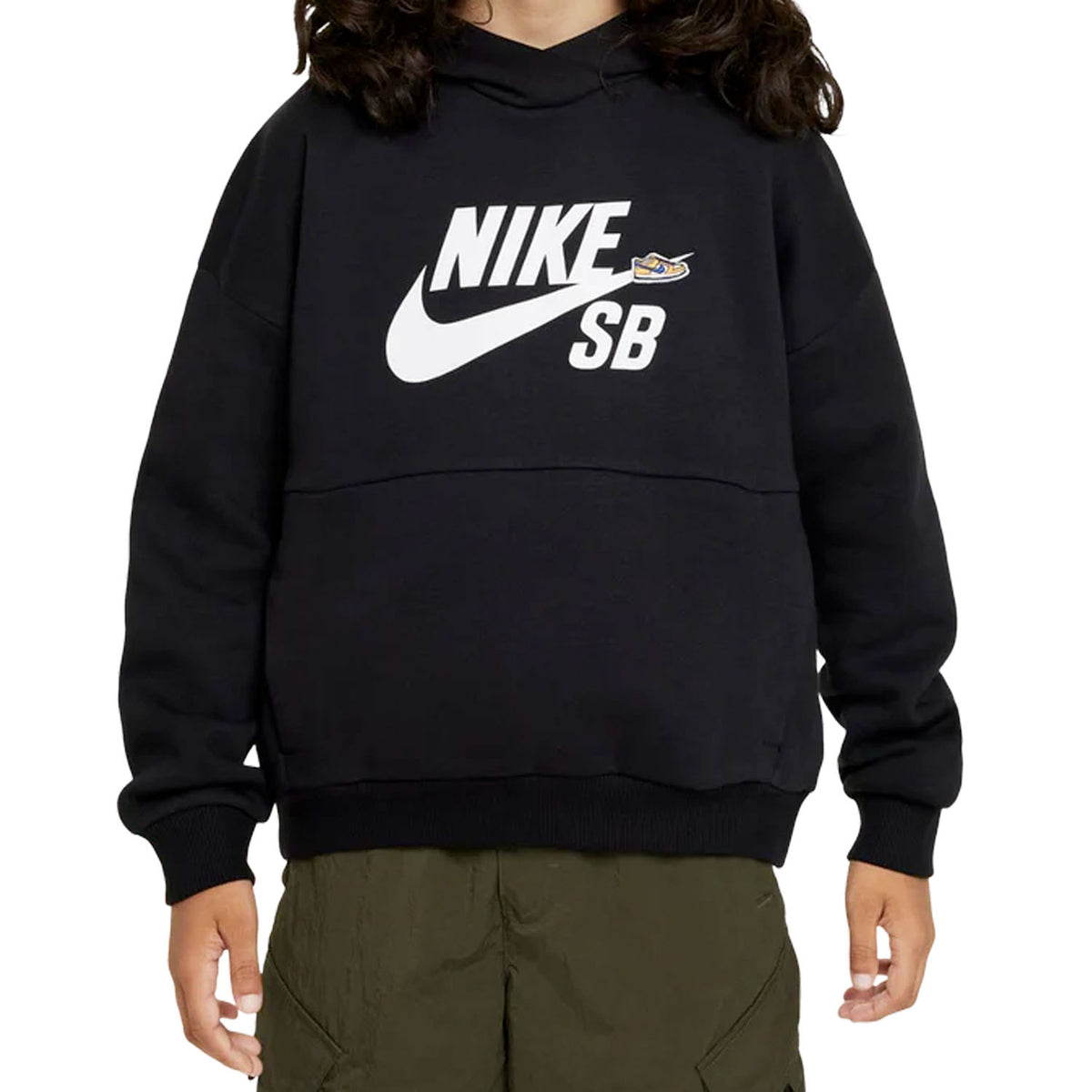 Nike SB - Icon Fleece - EasyOn Big Kids&#39; - Youth Oversized Pullover Hoodie - FD3154-010