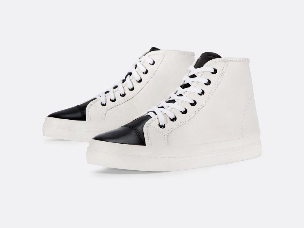 ONTO Tilden -  Black/White Leather Sneaker