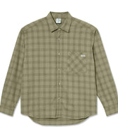 Polar - Mitchell LS Flannel Shirt - Green/Beige