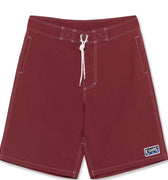 Polar Spiral Surf Swim Shorts - Dark Red