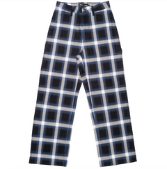 X-girl × PEELS Painter Pants - Blue Plaid