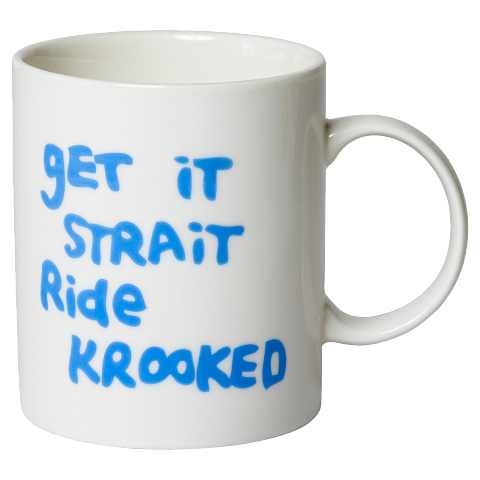 Krooked Mug Strait Eyes - White