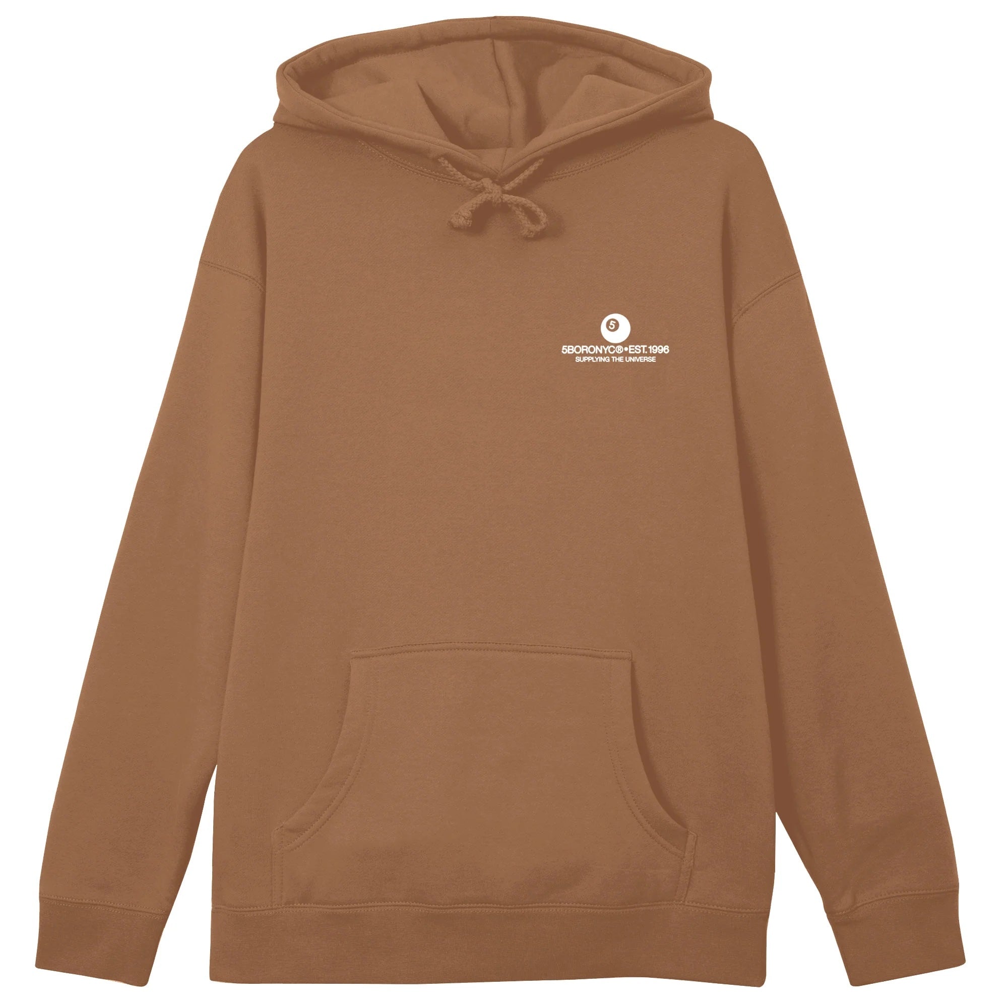 5Boro - Supply Dragon Hoody - Saddle Brown/White