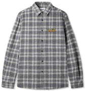 Butter Goods Caterpillar Flannel Shirt - Grey/Slate