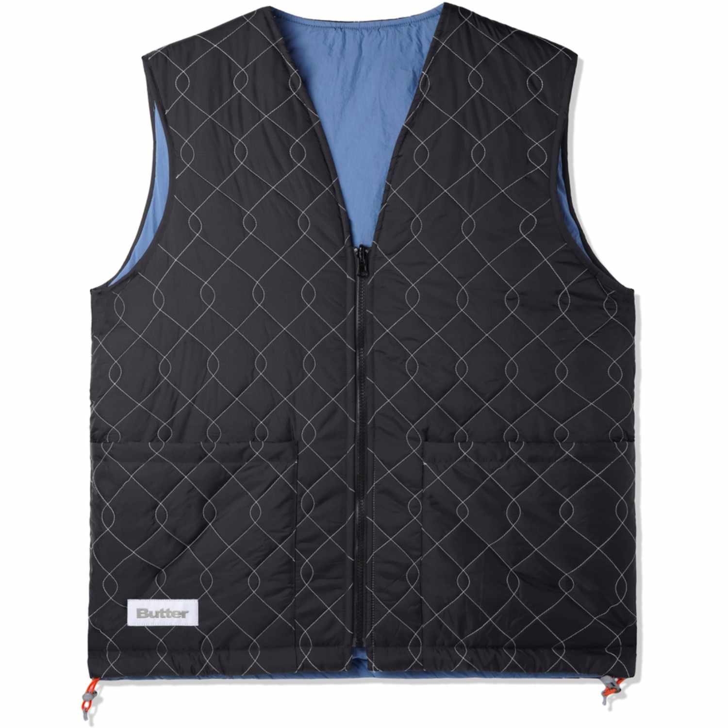 Butter Goods - Chainlink Reversible Puffer Vest - Black/Slate – KCDC  Skateshop