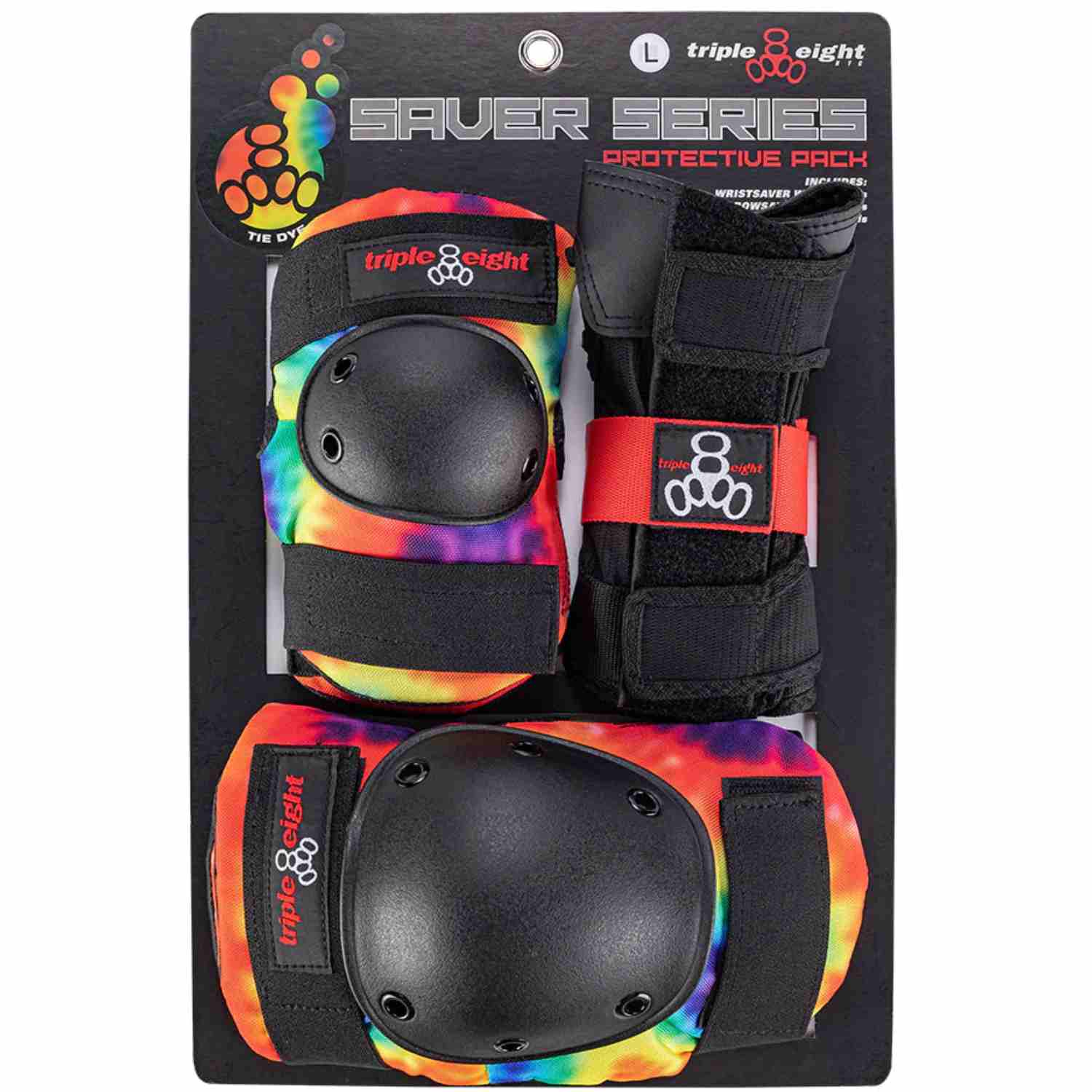 Triple 8 - Saver Series 3-Pack - Color Collection - Tie Dye