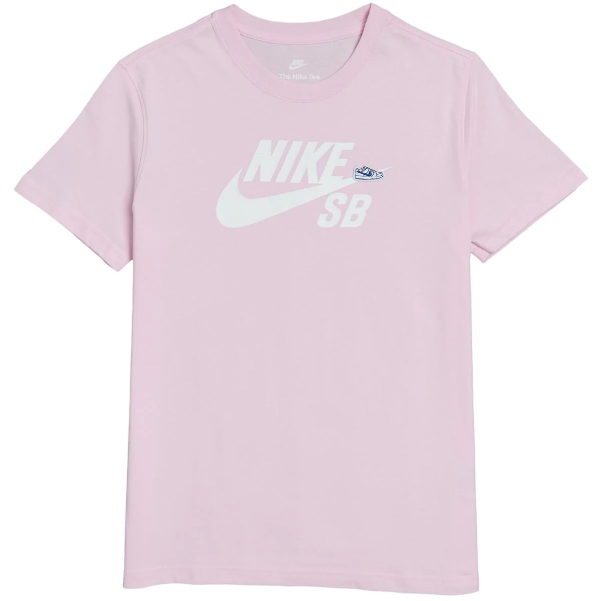 Nike SB - Big Kids&#39; SB Logo Tee - FN9673-663 Light Pink Youth Sizes