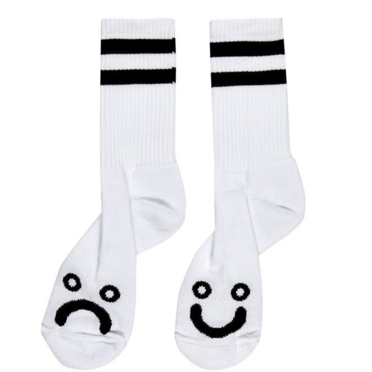 Happy Sad Socks (White) Size 43-46
