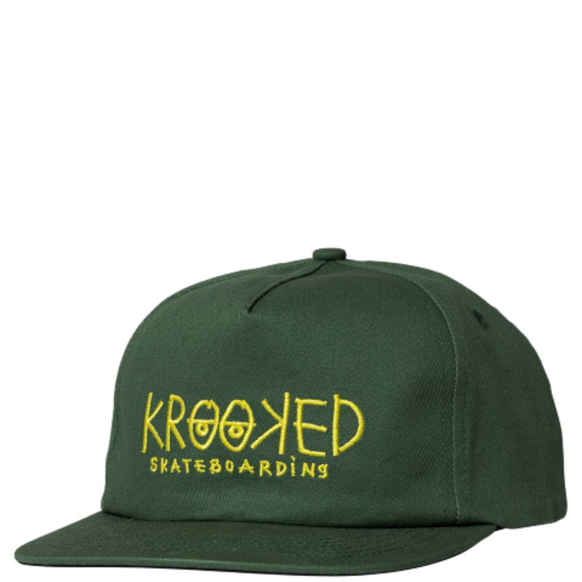  Krooked Adjustable Eyes Snapback - Dark Green