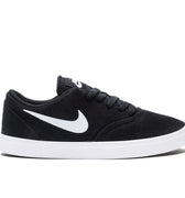 Nike SB - Check Canvas (Grade School) - 905373-003 Black with white sole youth skate shoe footwear